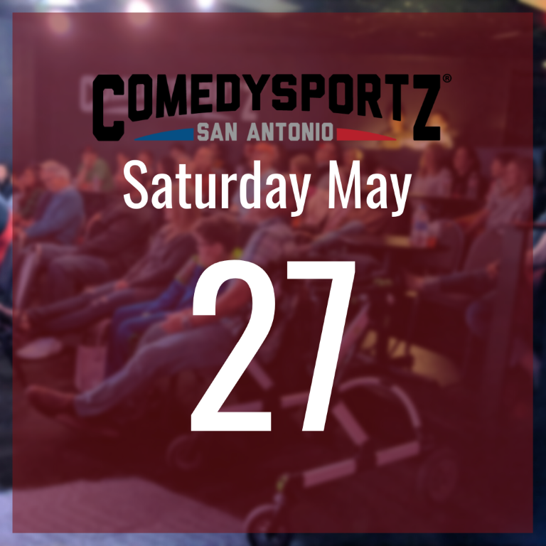 7:30 PM Saturday May 27th - ComedySportz Main Event